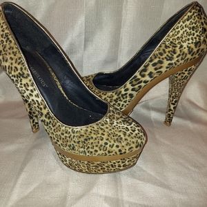 Leopard print heels